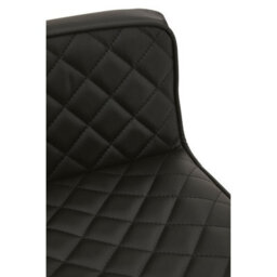 Orsina Baina Black And Gold Bar Stool With Square Base - thumbnail 7