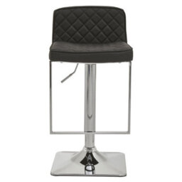 Orsina Baina Black And Gold Bar Stool With Square Base - thumbnail 2