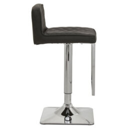 Orsina Baina Black And Gold Bar Stool With Square Base - thumbnail 3