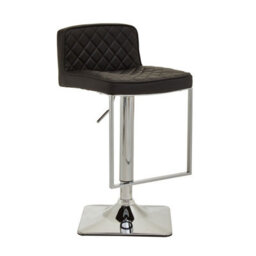 Orsina Baina Black And Gold Bar Stool With Square Base - thumbnail 8