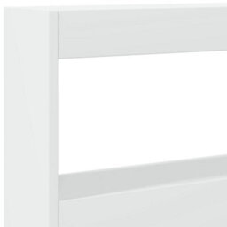 Berkfield Headboard Cabinet With Led White 180X17X102 Cm - thumbnail 9