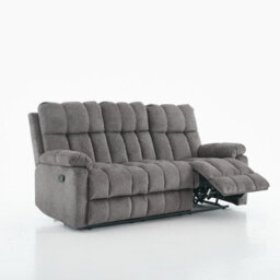 Manual Recliner Sofa, 3 Seater Fabric Upholstery Recliner Sofa - thumbnail 6