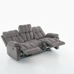 Manual Recliner Sofa, 3 Seater Fabric Upholstery Recliner Sofa - thumbnail 4