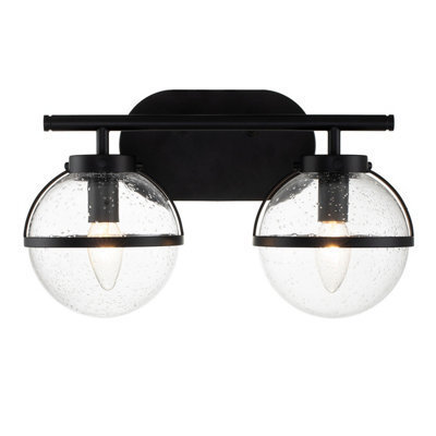 Luminosa Lighting Luminosa Hinkley Hollis Bathroom Wall Lamp Black, Ip44 - image 1