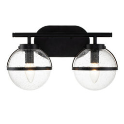 Luminosa Lighting Elstead Hinkley Hollis Bathroom Wall Lamp Black, Ip44