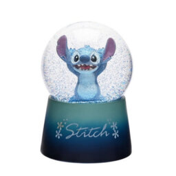 Widdop Gifts Disney Lilo & Stitch Decorative Water Ball Snow Globe With Blue Resin Base And Glitter (11.9 X 7.8 X 7.8 Cm)