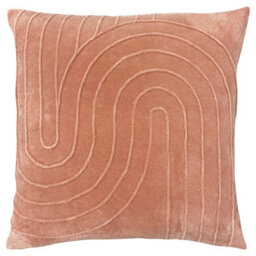 Furn. Magnata Square Pleated Velvet Cushion Cover - thumbnail 1