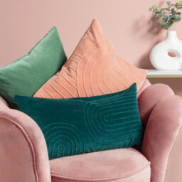 Furn. Magnata Square Pleated Velvet Cushion Cover - thumbnail 4