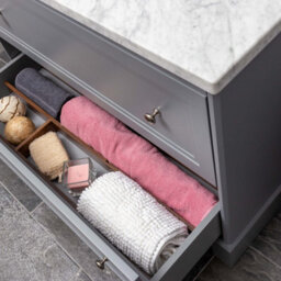 Plum&clay Beckett Light Grey Floor Standing Traditional Bathroom Vanity Unit & Basin (W)1000mm (H)850mm - thumbnail 5