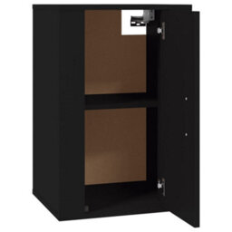 Berkfield Classic Wall Mounted Tv Cabinet Black 40X34.5X60 Cm - thumbnail 7