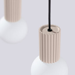 Sollux Lighting Halo Aluminum/glass Taupe 2 Lights Modern Pendant Lamps - thumbnail 6
