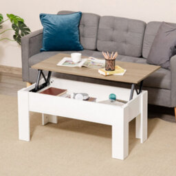 Homcom Lift Top Coffee Table W/storage Compartment, Living Room Center Table - thumbnail 1