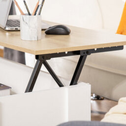 Homcom Lift Top Coffee Table W/storage Compartment, Living Room Center Table - thumbnail 8