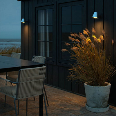 Nordlux Aleria Outdoor Galvanized Steel Wall Light Coastal/marine Safe Silver,mains - image 1
