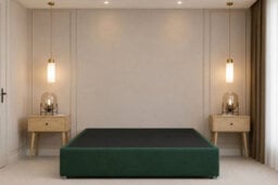"Nexus Kyoto Plush Divan, Emerald, 54"" Headboard, No Drawers, Open Coil Mattress, Small Single" - thumbnail 5