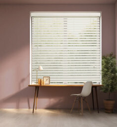 Lister Cartwright 50mm Fauxwood Venetian Blinds Windows Easy Fit Child Safety Included(White, 180 Cm Width X 160 Cm Drop) - thumbnail 2