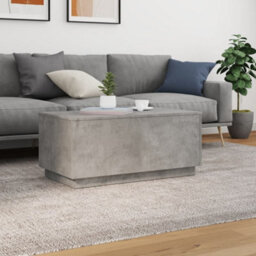 Berkfield Coffee Table With Led Lights Concrete Grey 90X50X40 Cm - thumbnail 4