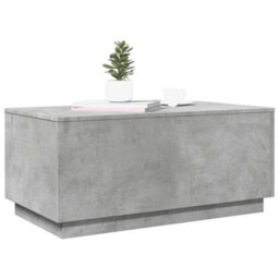 Berkfield Coffee Table With Led Lights Concrete Grey 90X50X40 Cm - thumbnail 6
