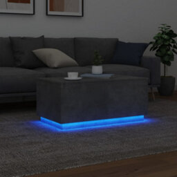 Berkfield Coffee Table With Led Lights Concrete Grey 90X50X40 Cm - thumbnail 5