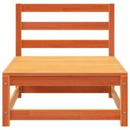 Walplus Garden Sofa Armless Wax Brown 70X70X67 Cm Solid Wood Pine - Cushion Not Included - thumbnail 4
