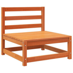Walplus Garden Sofa Armless Wax Brown 70X70X67 Cm Solid Wood Pine - Cushion Not Included - thumbnail 2