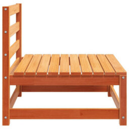 Walplus Garden Sofa Armless Wax Brown 70X70X67 Cm Solid Wood Pine - Cushion Not Included - thumbnail 5