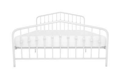 Novogratz Bushwick Metal Bed White, King - image 1