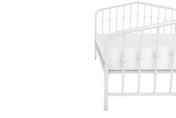 Novogratz Bushwick Metal Bed White, King - thumbnail 6