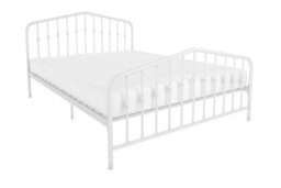 Novogratz Bushwick Metal Bed White, King - thumbnail 2