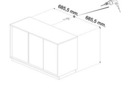 FurniComp LTD Furnicomp Glacia 3 Door 138Cm White Gloss Sideboard - thumbnail 4