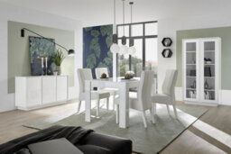 FurniComp LTD Furnicomp Glacia 3 Door 138Cm White Gloss Sideboard - thumbnail 3
