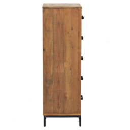 Berkfield Chest Of Drawers 42X35X110 Cm Solid Pinewood - thumbnail 5