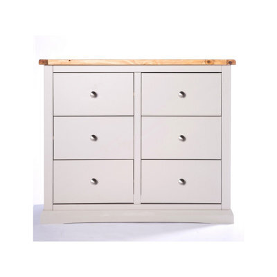 Cabinet Bits Loreo 6 Drawer Chest Of Drawers Chrome Knob - image 1