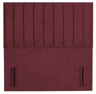 "Adore Designs Portland Plush Velvet 3Ft Single 50"" Floor Standing Headboard - Burgundy"