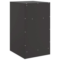Berkfield Bedside Cabinet Black 34.5X39X62 Cm Steel - thumbnail 9