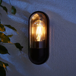 Zinc Kerry Fixed Matt Anthracite Mains-Powered Led Outdoor Modern On/off Wall Light (Dia)10Cm - thumbnail 1