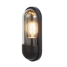 Zinc Kerry Fixed Matt Anthracite Mains-Powered Led Outdoor Modern On/off Wall Light (Dia)10Cm - thumbnail 3