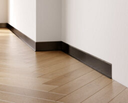 Ilcom Stainless Steel Skirting Board F60mm X 2700mm - Black Brushed - thumbnail 3
