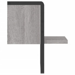 Berkfield Wall Shelf With Bar Grey Sonoma 20X25X30 Cm - thumbnail 5
