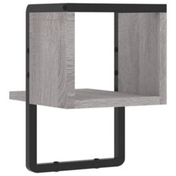 Berkfield Wall Shelf With Bar Grey Sonoma 20X25X30 Cm - thumbnail 6