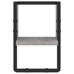 Berkfield Wall Shelf With Bar Grey Sonoma 20X25X30 Cm - thumbnail 4