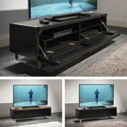 "Avf Panorama 1.2M Tv Stand - Reversible Walnut Or Black Top - For Tvs Up To 60""" - thumbnail 2