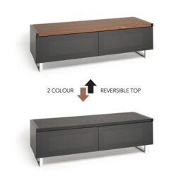 "Avf Panorama 1.2M Tv Stand - Reversible Walnut Or Black Top - For Tvs Up To 60""" - thumbnail 3