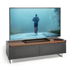 "Avf Panorama 1.2M Tv Stand - Reversible Walnut Or Black Top - For Tvs Up To 60""" - thumbnail 4