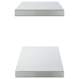 Berkfield Wall Shelves 2 Pcs 100X23.5X3 Cm Silver Stainless Steel - thumbnail 6