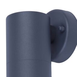 GoodHome Candiac Fixed Matt Dark Grey Mains-Powered Integrated Led Outdoor Contemporary Wall Light 380Lm (Dia)6Cm - thumbnail 3