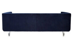 Orsina Velvet Upholestred Dark Blue Sofa,3-Seater Lounge Sofa With Low Armrests,luxe Couch, Sofa Seat For Patio - thumbnail 5