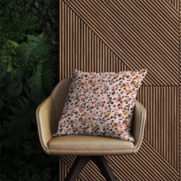 Warren Reed Designer Hand Drawn Pink Leopard Print Outdoor Cushion 45Cm X 45Cm - thumbnail 2