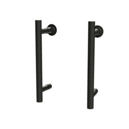 Nes Home Black Pair Of Universal Rounded 140mm Hole Centre Shower Door Handles - thumbnail 5