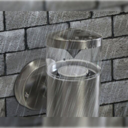 Long Life Lamps Company Modern Outdoor Wall Light Up Down Clear Diffuser Stainless Steel Ip44 Zlc074 - thumbnail 7
